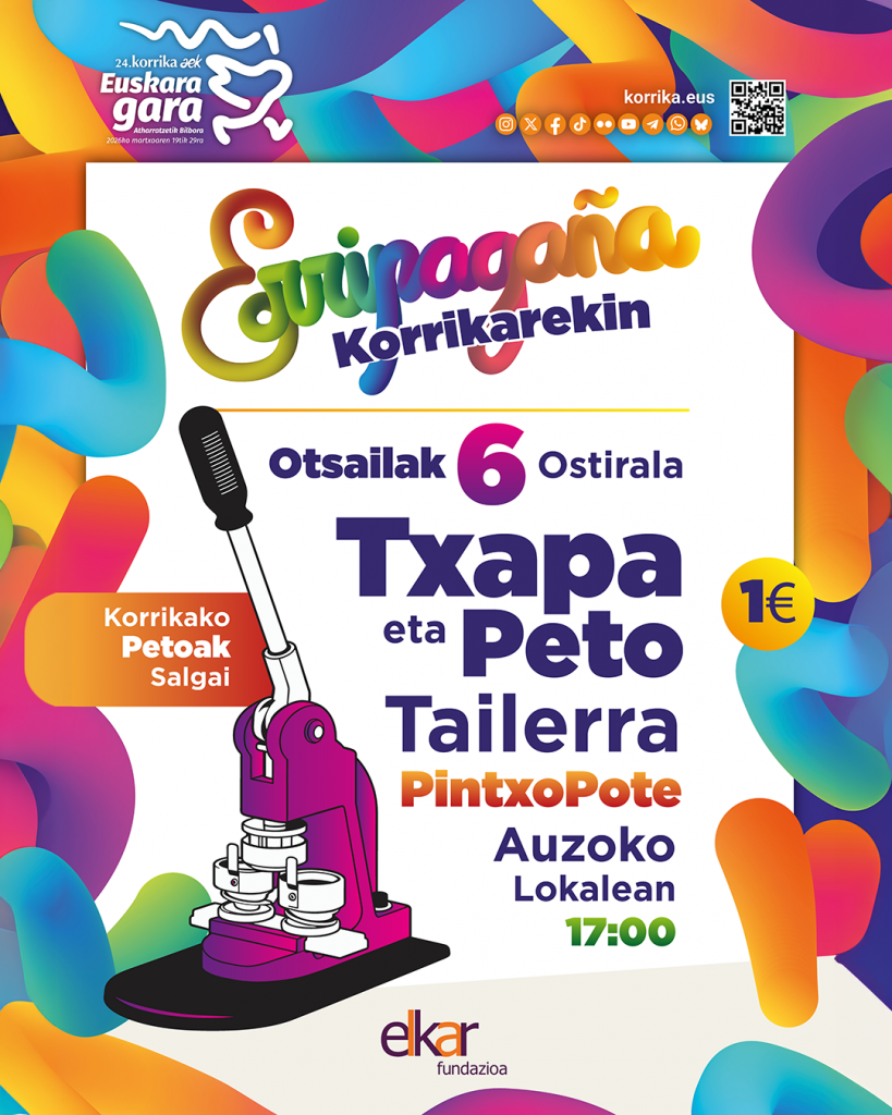 Korrika Txapa eta Peto Tailerra